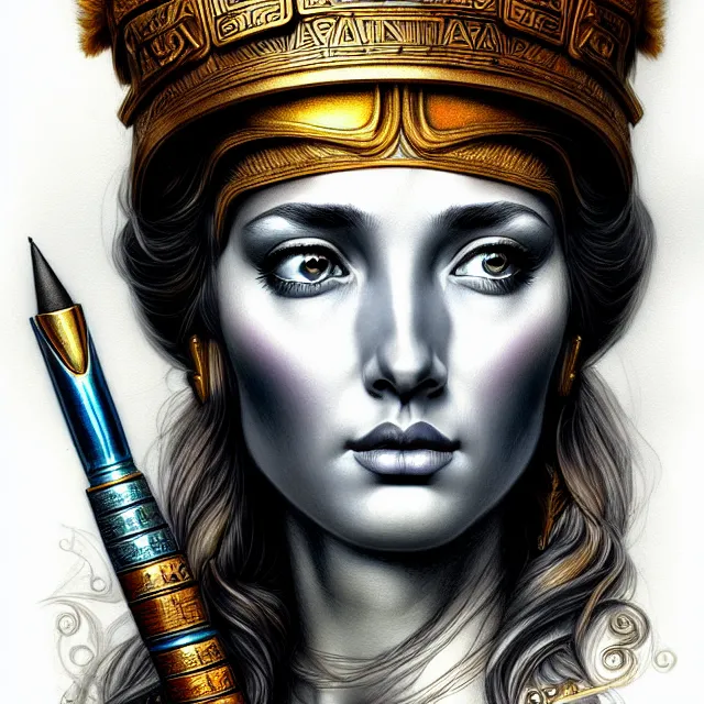 The Goddess Athena Digital Graphic · Creative Fabrica