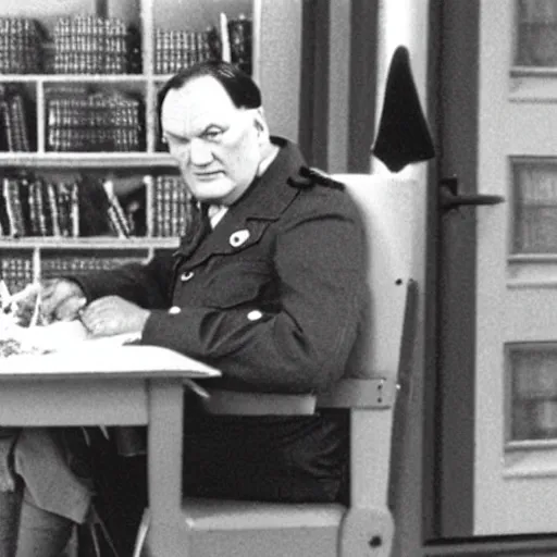 Image similar to herman goering in postman pat, bbc