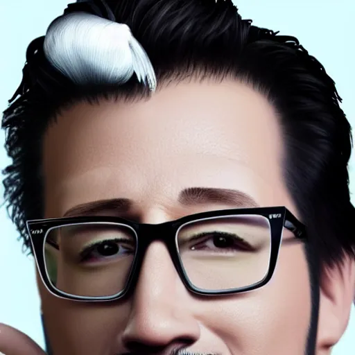 Prompt: markiplier as elvis