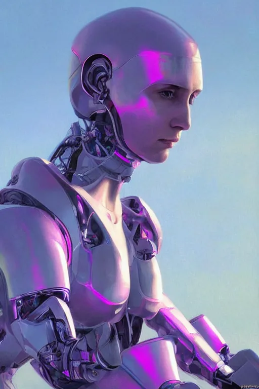 Prompt: vladimir putin robotic clothes in the beach purple sun, pink lighting ultra realistic photorealistic highly detailed high quality, a stunningly, digital painting, artstation, concept art, smooth, sharp focus, illustration, art by artgerm and greg rutkowski and alphonse mucha 8 k