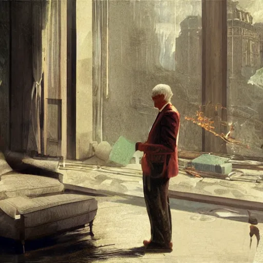 Image similar to freud versus jung, videogame screenshot by greg rutkowski