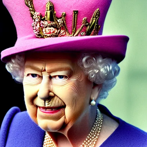 Image similar to queen elizabeth the second being the president of the united states