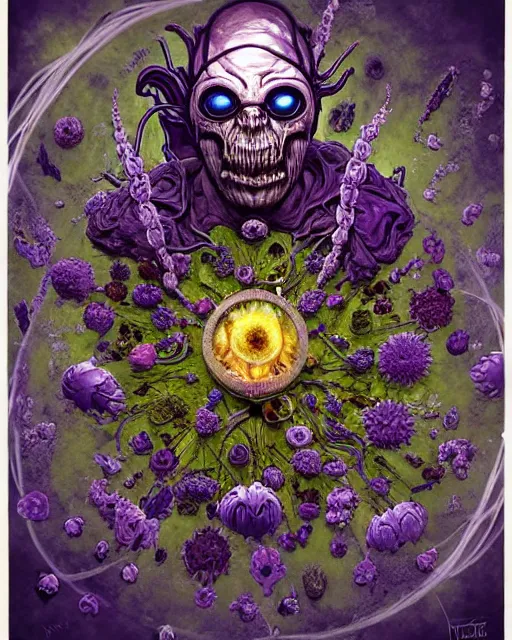 Image similar to the platonic ideal of flowers, rotting, insects and praying of cletus kasady carnage thanos dementor doctor manhattan chtulu mandelbulb mandala spirited away bioshock davinci the witcher, d & d, fantasy, ego death, decay, dmt, psilocybin, art by artgerm and anders zorn and giuseppe arcimboldo