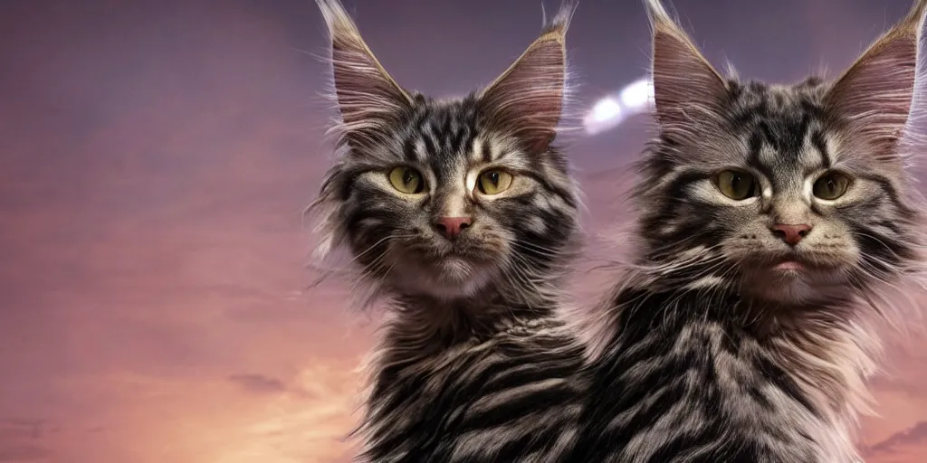 Prompt: a 3 d rendered movie still a robotic maine coon cat scanner. a cat scan. science fiction blockbuster movie from the future, imax 7 0 mm. the mandalorian ( american space western television series )