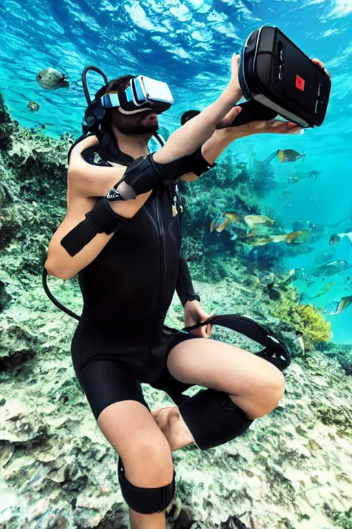 Prompt: Full Dive Virtual Reality