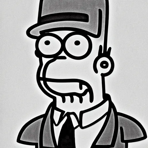 Prompt: Homer Simpson, by Miguel Vasquez