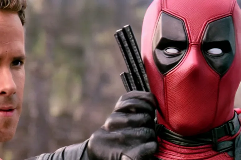 Image similar to ryan reynolds as deadpool in the princess bride ( 1 9 8 7 ), cinematography 4 k