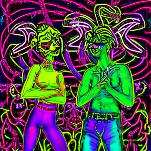 Image similar to neon demons