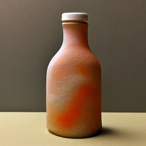 Image similar to Liminal space in outer space, sand art bottle