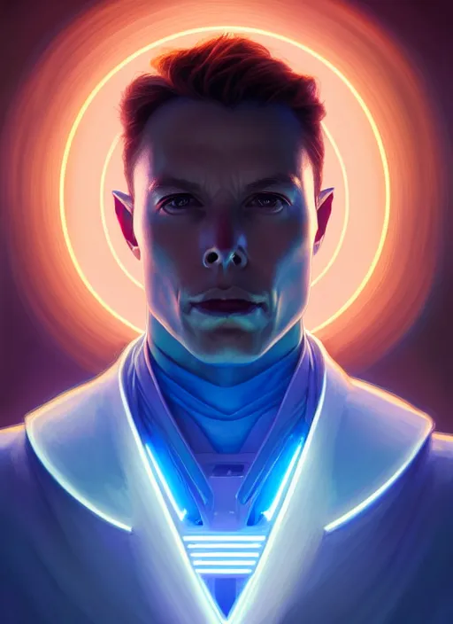 Image similar to symmetry!! portrait of tesla male, chemisty, sci - fi, glowing lights!! intricate, elegant, highly detailed, digital painting, artstation, concept art, smooth, sharp focus, illustration, art by artgerm and greg rutkowski and alphonse mucha, 8 k