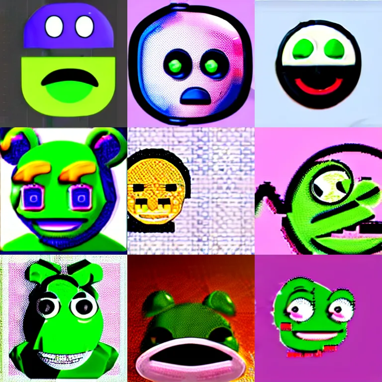 Prompt: an emoji of a pepe, highly detailed, carefully drawn, meme, artstation, artstationHQ, artstationHD