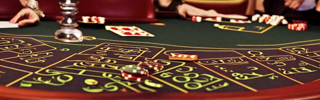 Image similar to ultra realistic photography of a casino table