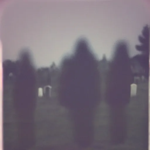 Image similar to insane nightmare, no light, everything is blurred, creepy shadows, cemetery, very poor quality of photography, 2 mpx quality, grainy picture