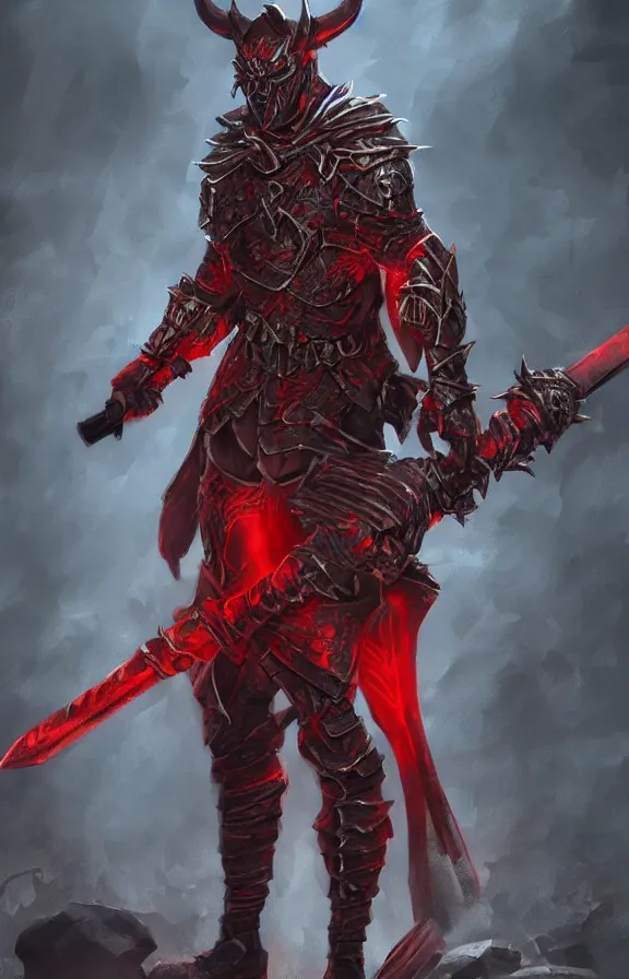 Agnes Gray Monopol lol fantasy devil warrior red skin medieval armor, great | Stable Diffusion |  OpenArt