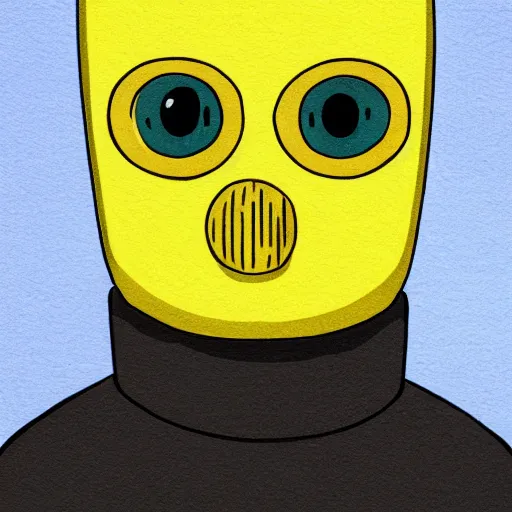 Image similar to Lemongrab detailed portrait