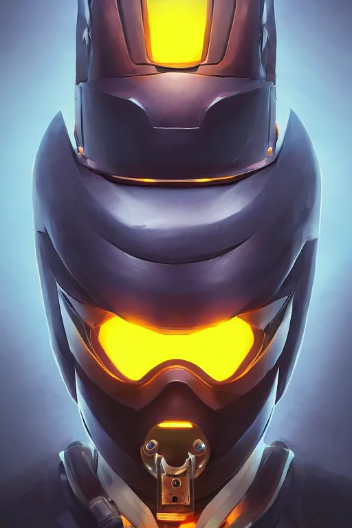 Image similar to epic mask helmet robot ninja portrait stylized as fornite style game design fanart by concept artist gervasio canda, behance hd by jesper ejsing, by rhads, makoto shinkai and lois van baarle, ilya kuvshinov, rossdraws global illumination radiating a glowing aura global illumination ray tracing hdr render in unreal engine 5