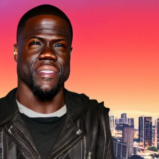 Prompt: kevin hart in the style of gta 5 loading screen