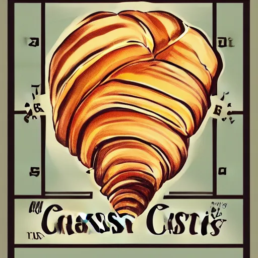 Image similar to croissant propaganda poster