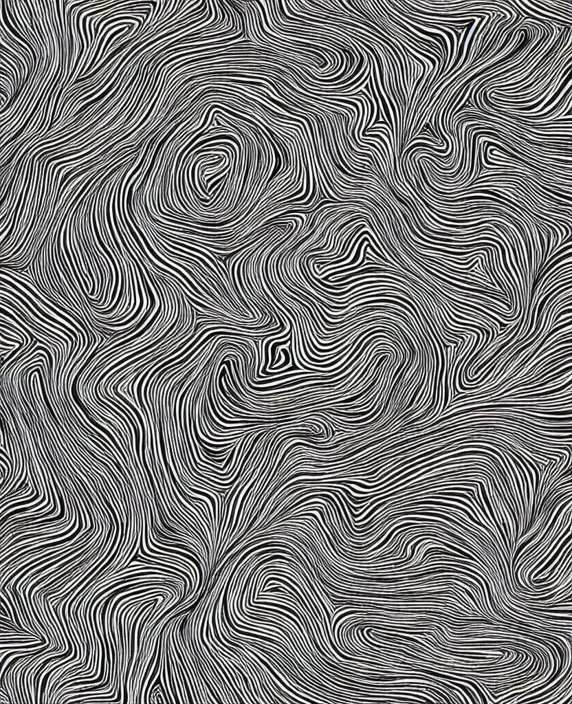 Prompt: black and white generative art for a phone case, very clean bold lines