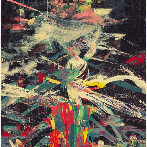 Image similar to designs from your mind with atari graphics, a brutalist designed, gothic, rich deep colours, painted by francis bacon, adrian ghenie, james jean and petra cortright, part by gerhard richter, part by takato yamamoto. 8 k masterpiece.