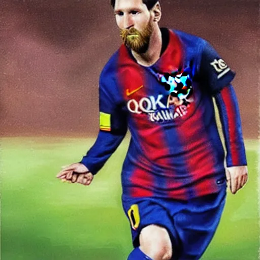 Prompt: Lionel Messi portrait, photorealistic