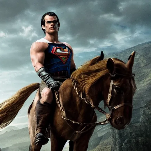 Image similar to Henry Cavil as a centaur