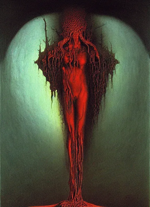Prompt: the seventh circle of hell from dante's divine comedy. highly detailed painting by zdzisław beksinski 8 k