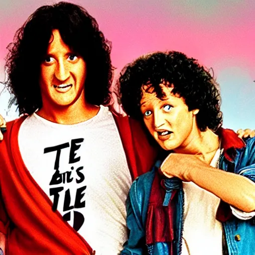 Prompt: Bill & Ted's Excellent Adventure