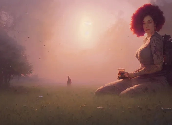 Prompt: full body view, highly detailed portrait of christina hendricks, stephen bliss, unreal engine, art by greg rutkowski, loish, rhads, ferdinand knab, makoto shinkai and lois van baarle, ilya kuvshinov, rossdraws, tom bagshaw, global illumination, radiant light, detailed and intricate environment