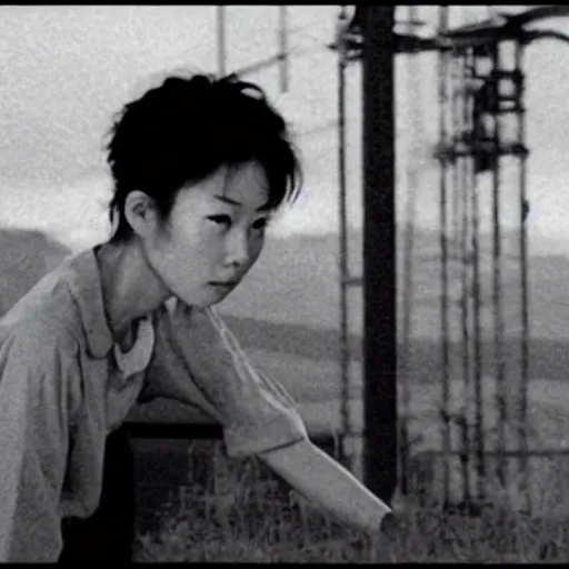 Image similar to film still 1 9 9 2 tsukamoto industrial