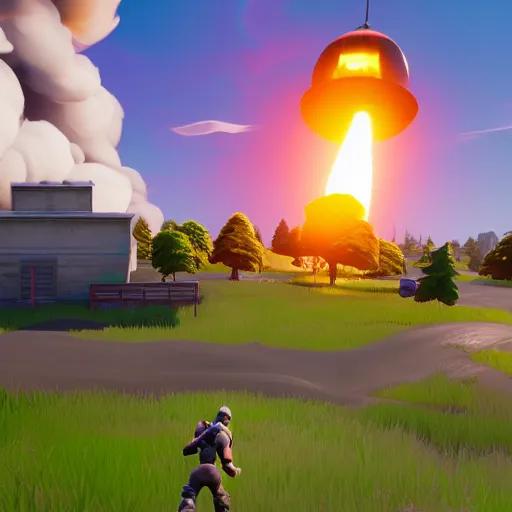 Prompt: fortnite minuteman missile launch, 3 d render, unreal engine 4, high quality