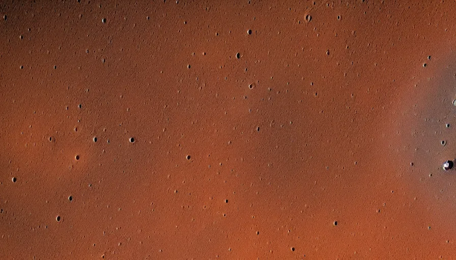 Image similar to photograph in 8k from the surface of mars, lake on mars,