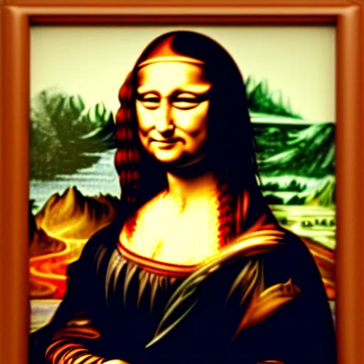 Image similar to punk Mona Lisa