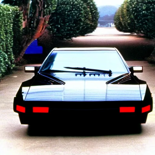 Prompt: kitt the car from the tv show knight rider