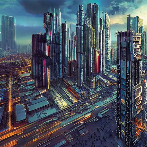 Prompt: cyberpunk city, ankara, hyper realistic, golden ratio, extreme detail,