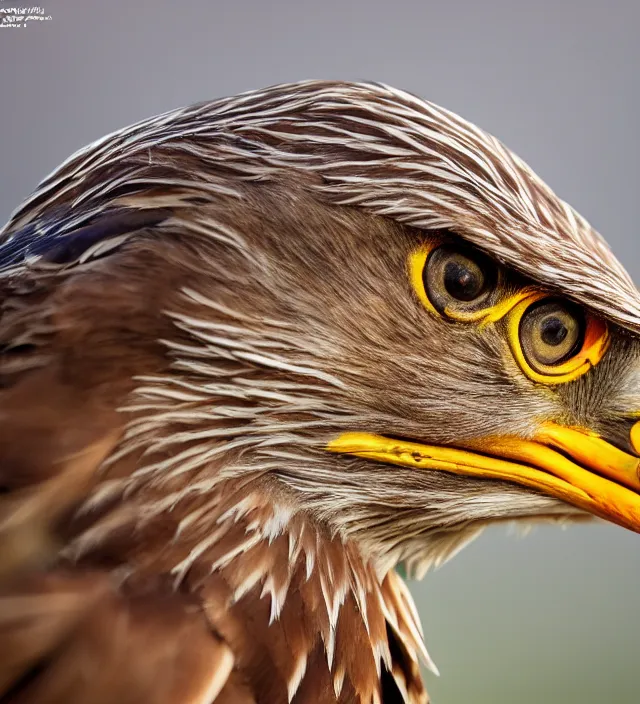 Image similar to realistic, photograph of a red kite bird, 4 k, hd, nature photography, wildlife photography