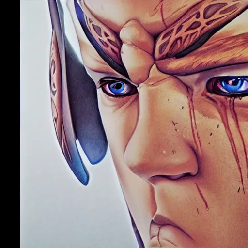 Image similar to aang from avatar the last airbender by artgerm, photorealistic, intricate detail