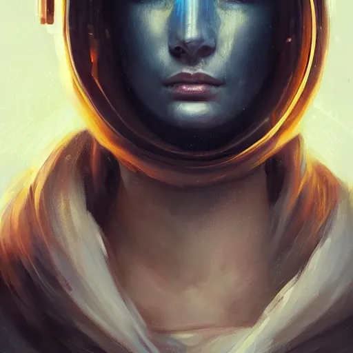 Image similar to portrait of a woman by greg rutkowski, she is about 3 0 years old, slavic, pretty, blond hair with two strans around her face, crying, helplessness and denial, she is wearing a futuristic space gear, highly detailed portrait, digital painting, artstation, concept art, smooth, sharp foccus ilustration, artstation hq.