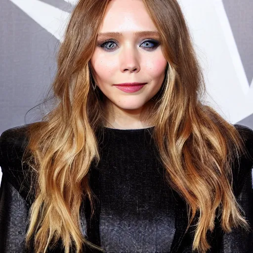 Image similar to elizabeth olsen mixed with jennifer lawrence