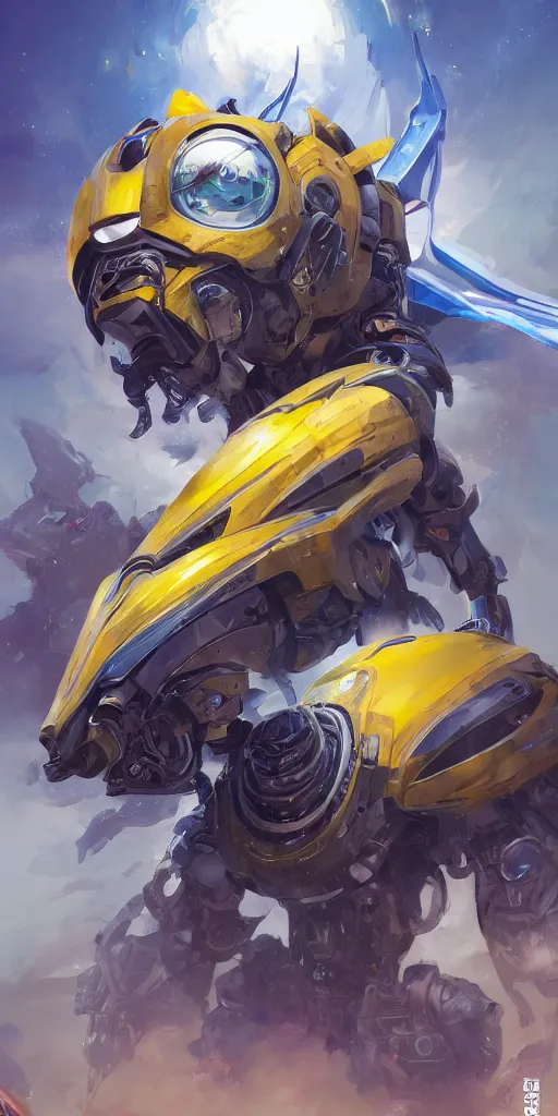 Image similar to character design scobolide scobolide whirlipede transformers rise of the beasts earth defense force tank beautiful biolight hdr cgi 4 k chrome car, alena aenami artworks in 4 k tribal robot helmet bumblebee artstation by jesper ejsing, by rhads, by feng zhu backpack ninja mask tripod collosus 2 0 2 3 megatron