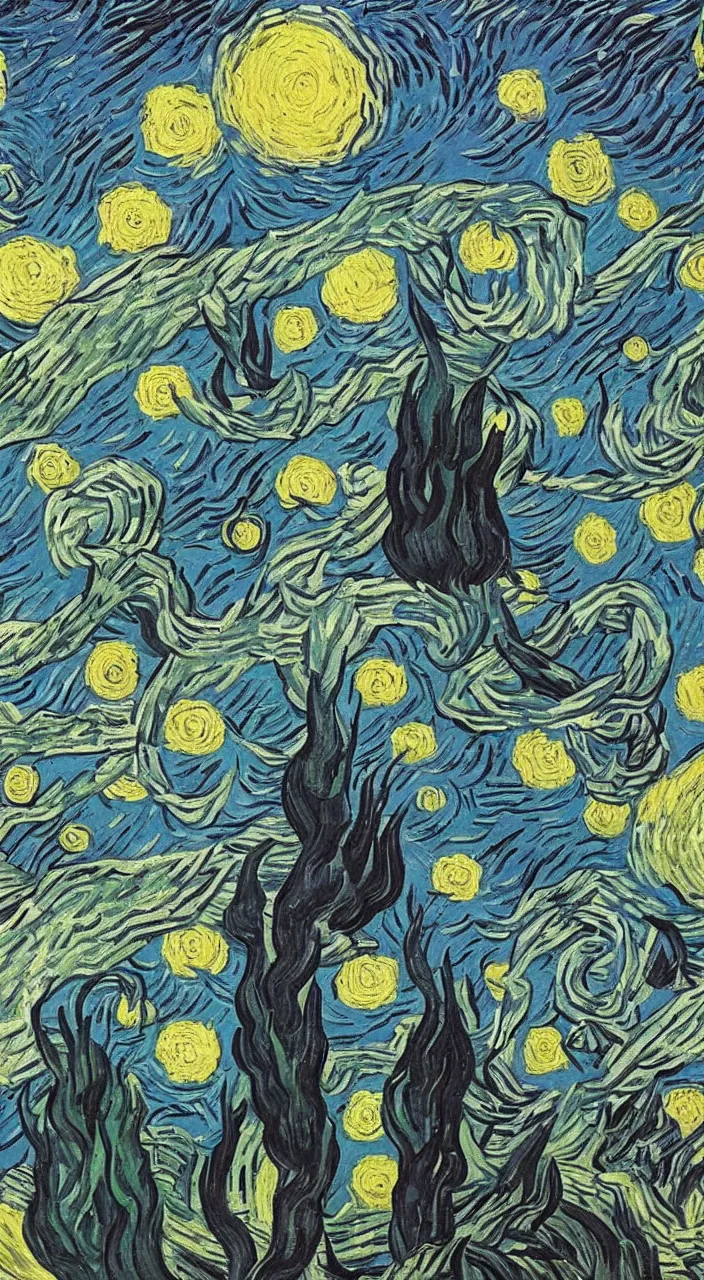 Image similar to Vincent Van Gogh style, the Mandalorian,