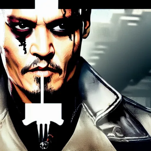 Prompt: Johnny Depp As the punisher 4k detail