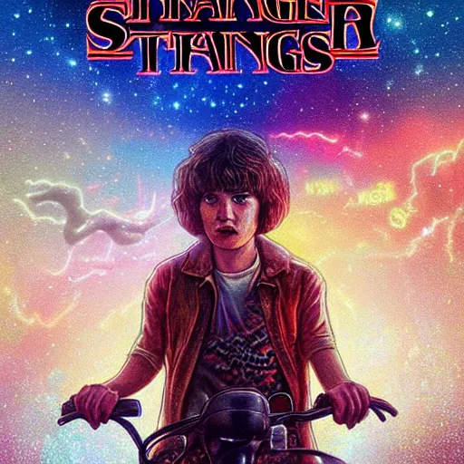 Prompt: A beautiful digital art of a creature that is neither man, nor beast. Stranger Things by Pieter Nason hideous, Trending on artstation