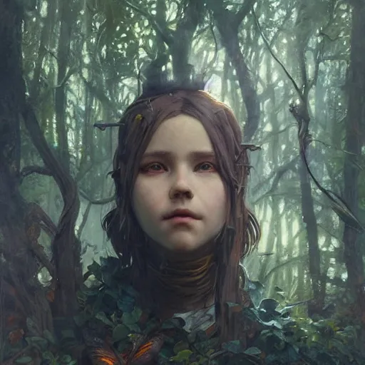 Prompt: the kids without smile painting, ultra realistic, concept art, intricate details, eerie, highly detailed, forest, photorealistic, octane render, 8 k, unreal engine. art by artgerm and greg rutkowski and alphonse mucha