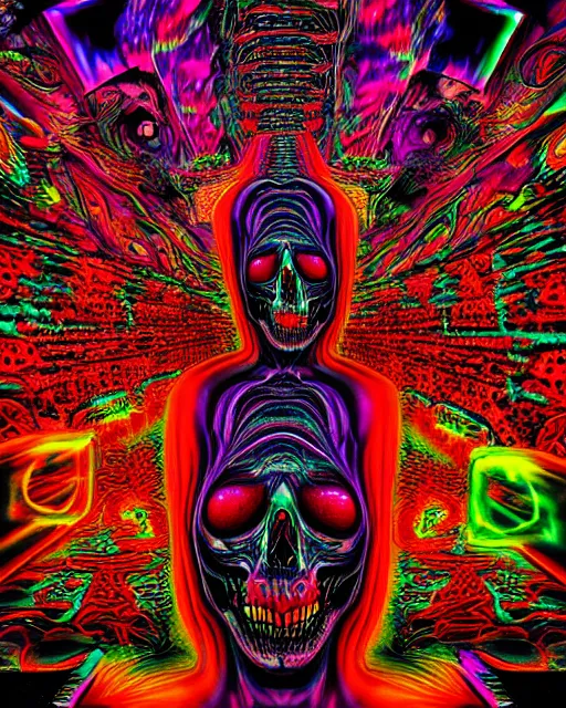 psychedelic trip the future and i saw death coming to | Stable Diffusion |  OpenArt