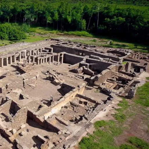 Image similar to archaeologists discover ancient ruins of a walmart in mesoamerica