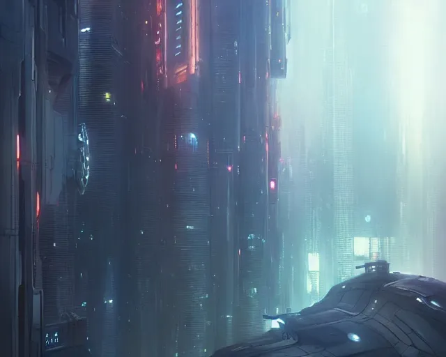 Prompt: great city at the end of time floating in space, a sci-fi digital painting by Greg Rutkowski and James Gurney, ghost in the shell, trending on Artstation, eerily beautiful, highly detailed