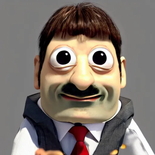 Prompt: mr.bean , Pixar style