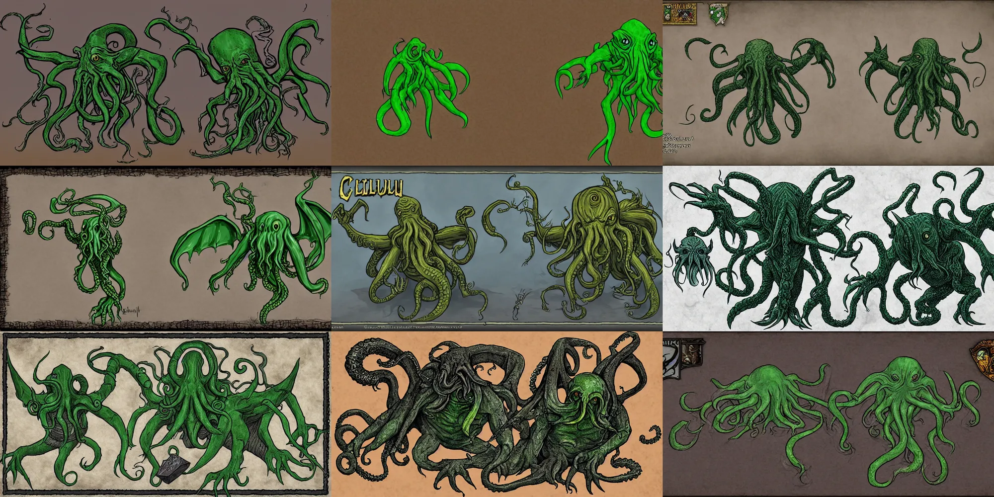 Prompt: cthulhu rendered in old school runescape