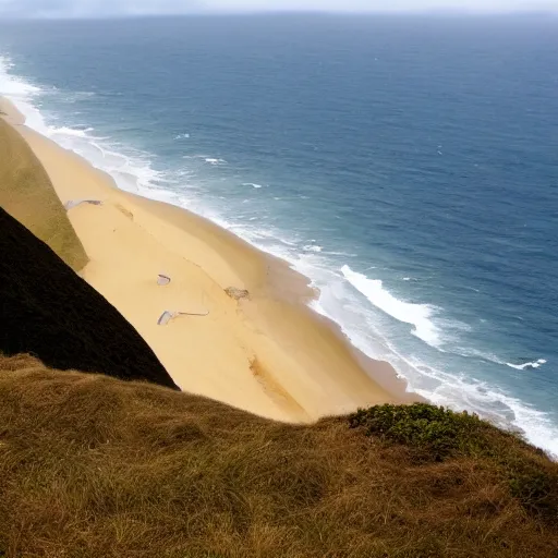 Prompt: cape reinga, wide shot, cinematic composition, banksy